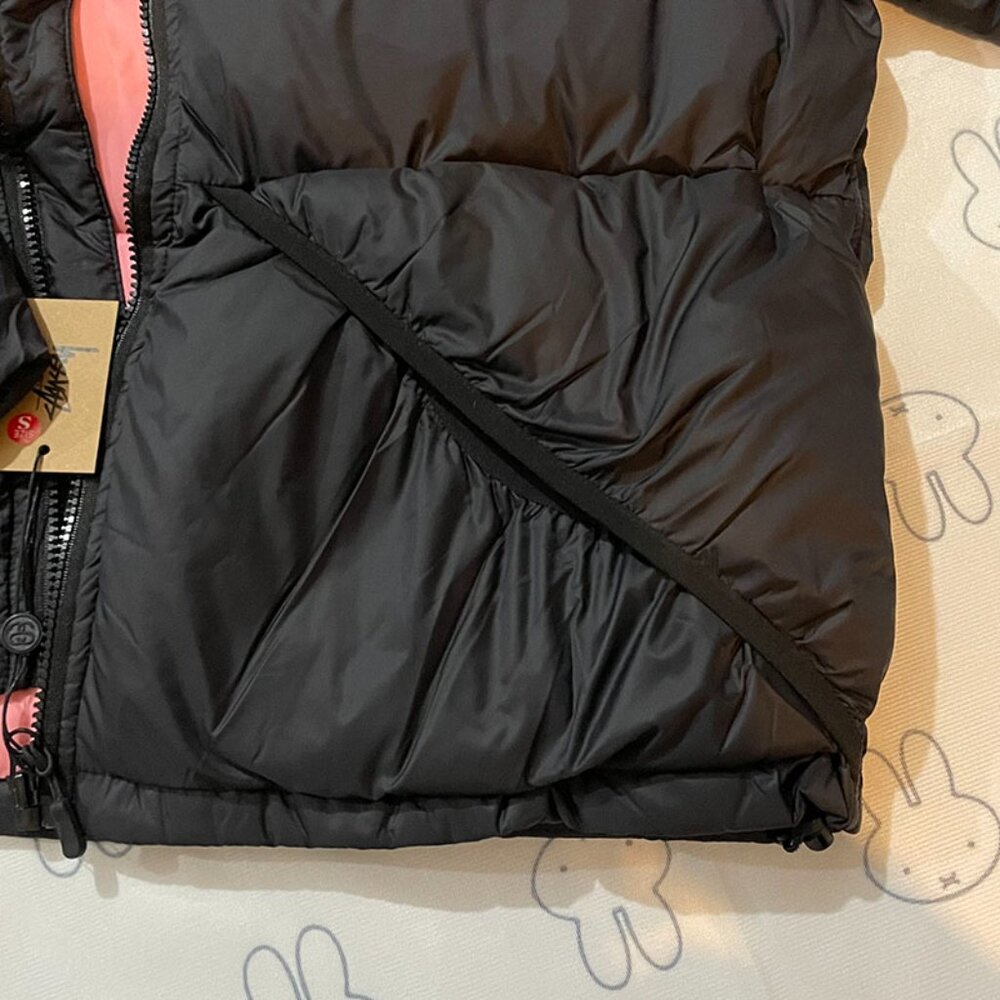 Stussy zip-up hooded cropped down jacket - Picture 4 of 8
